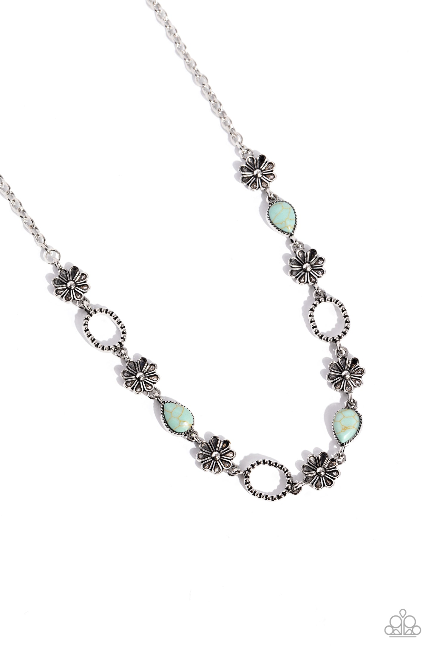 Casablanca Chic - Blue Necklace Earring Set