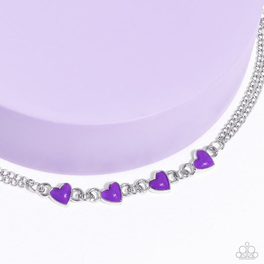 Smitten Sweethearts - Purple Bracelet