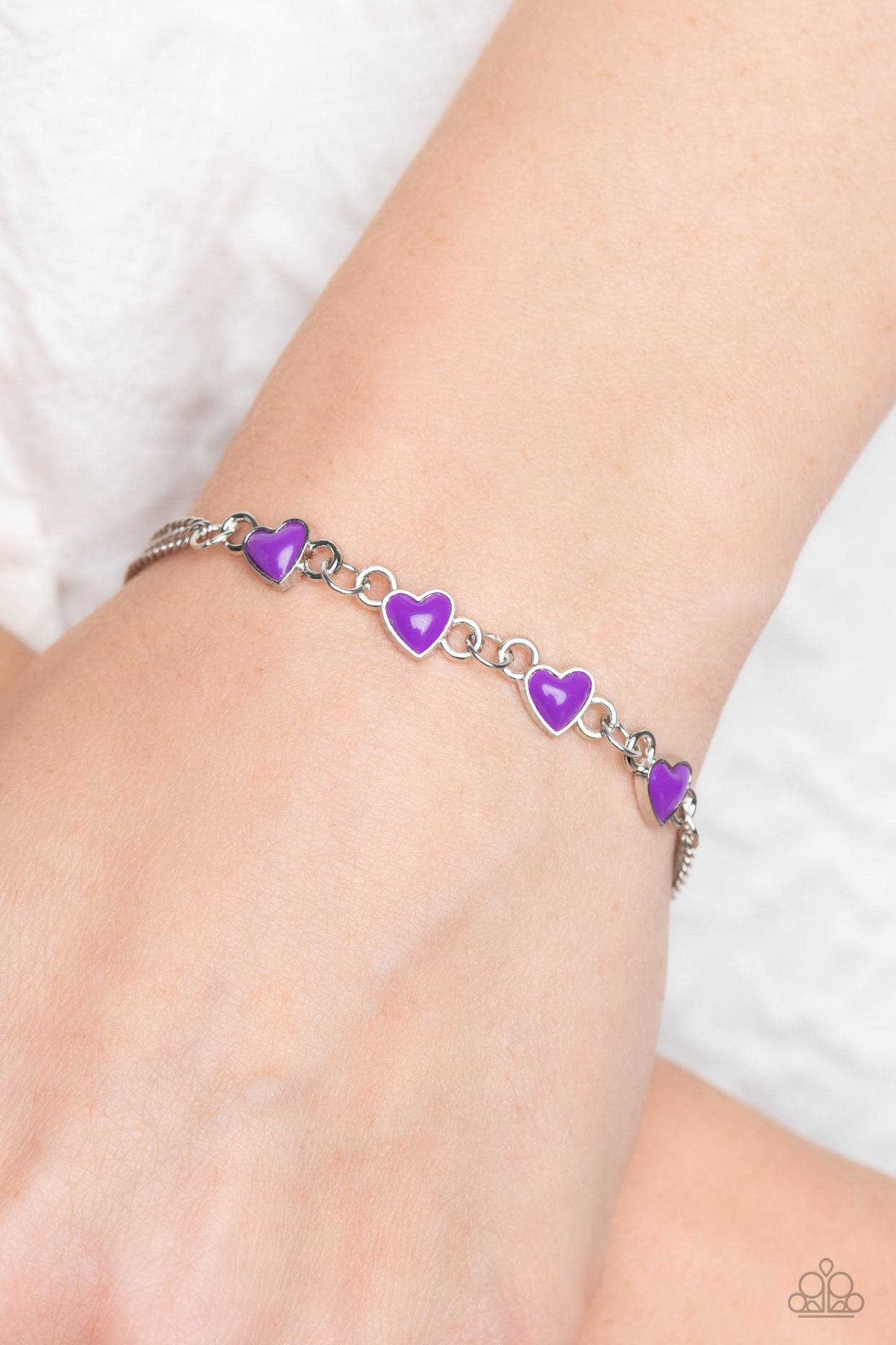 Smitten Sweethearts - Purple Bracelet