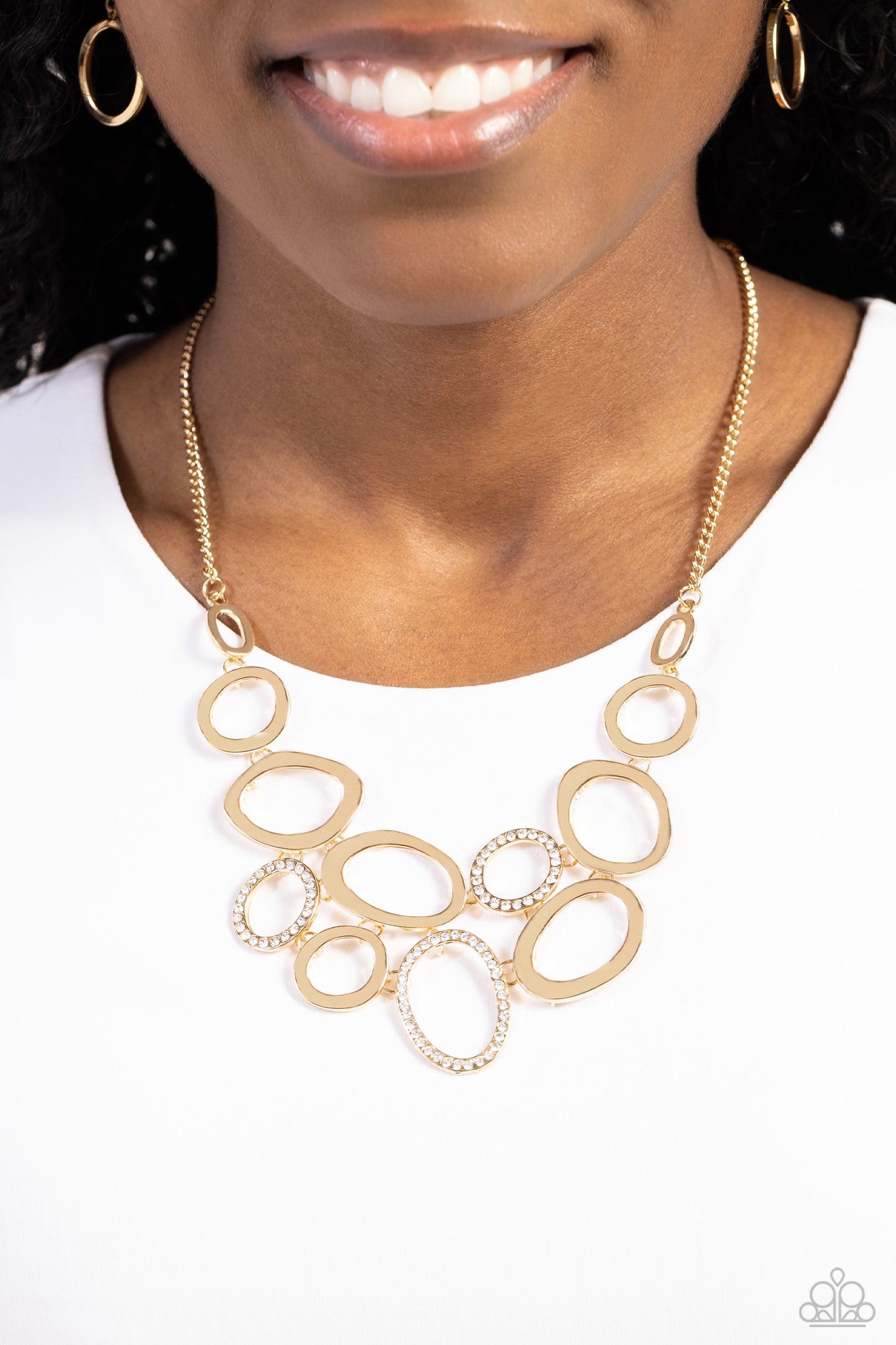 Limelight Lead - Gold Necklace Earring Set