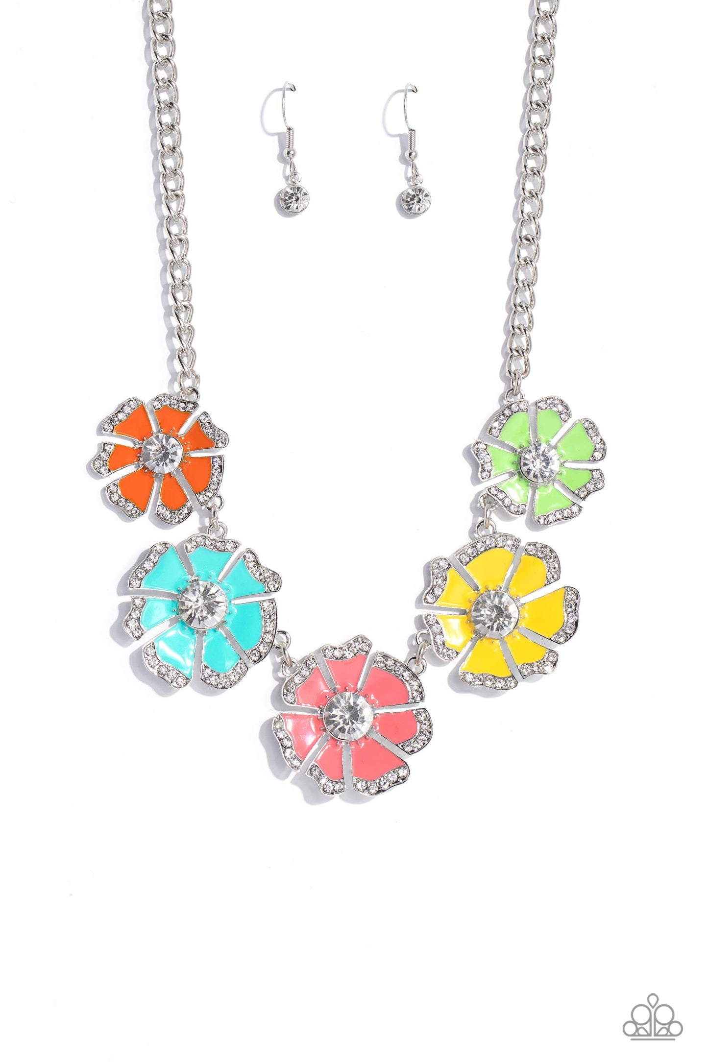 Playful Posies - Multi Necklace Earring Set