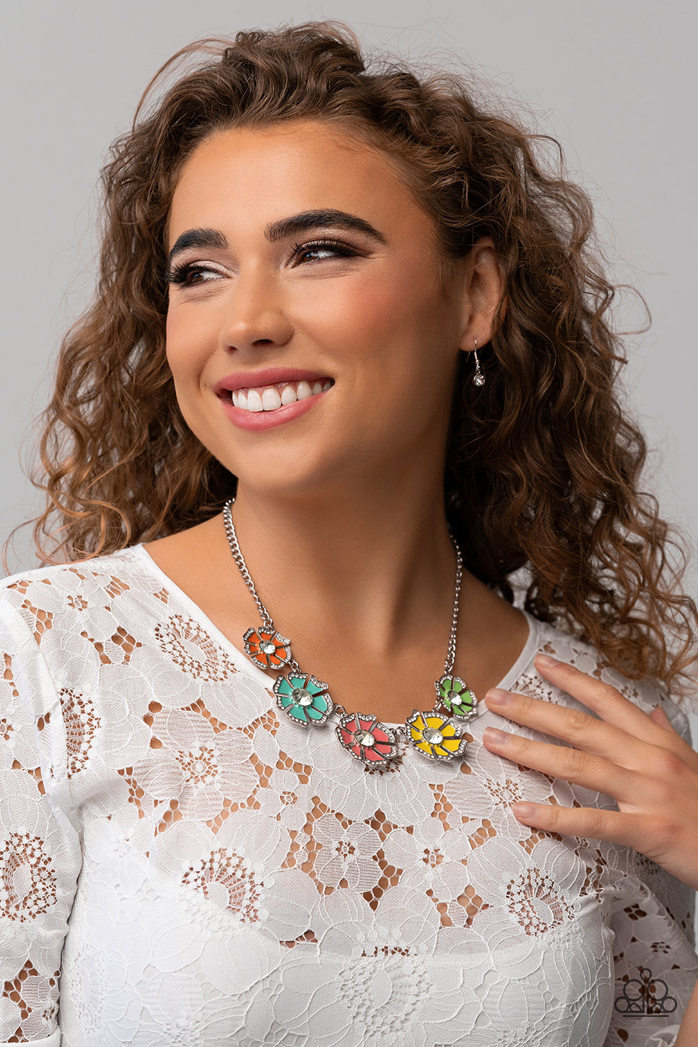 Playful Posies - Multi Necklace Earring Set