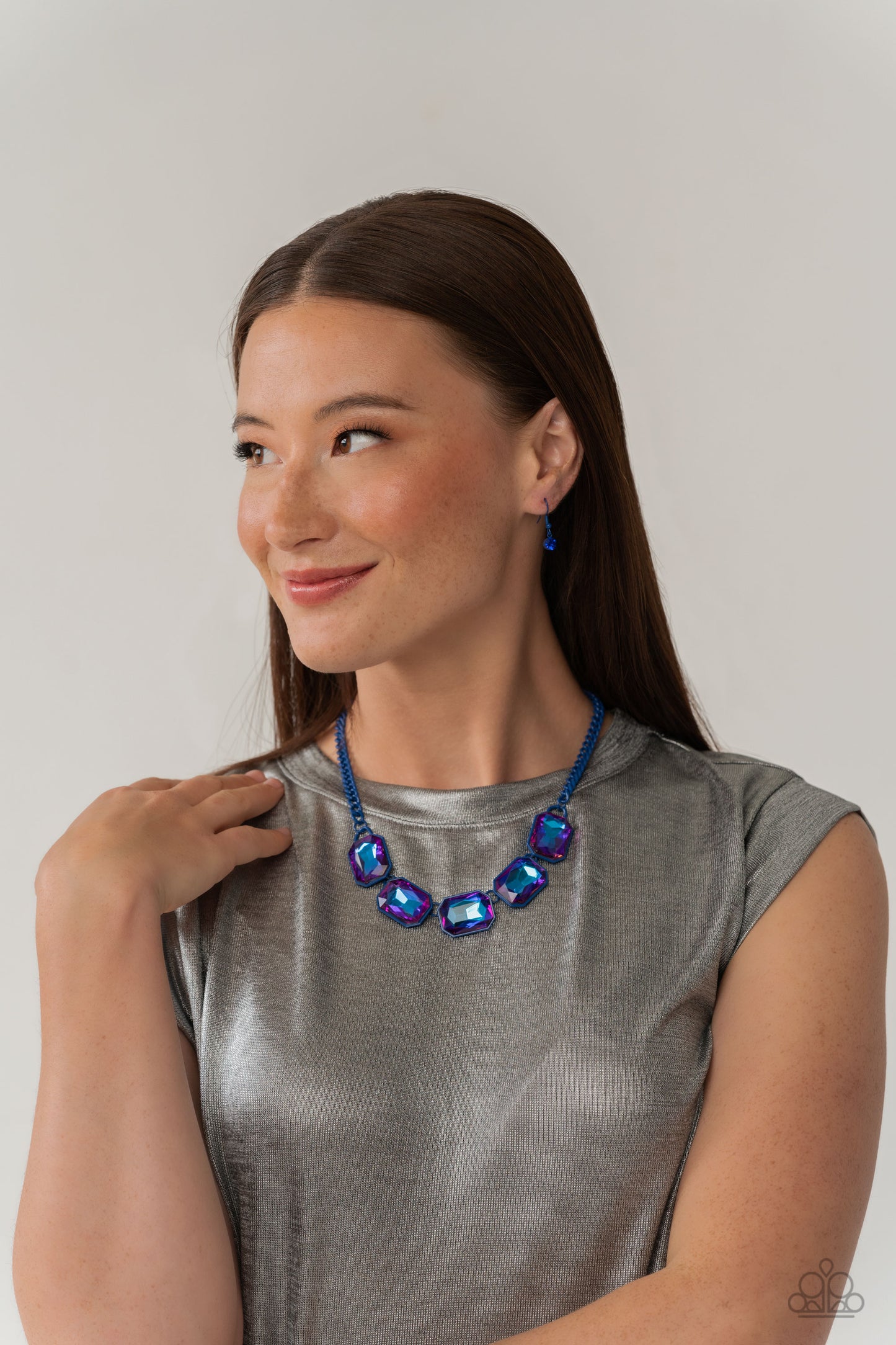 Emerald City Couture - Blue Necklace Earring Set