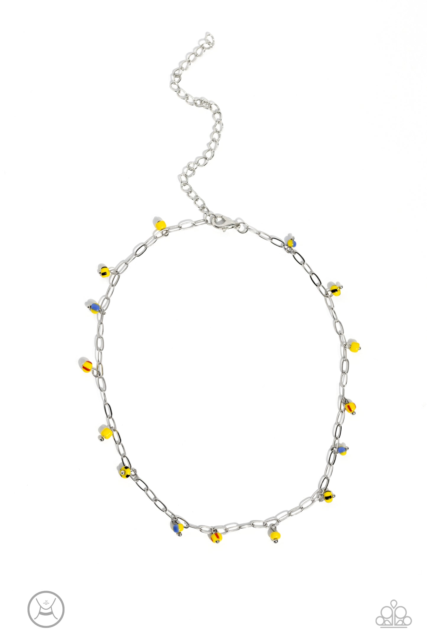 Beach Ball Bliss - Yellow Necklace Earring Set/ Choker