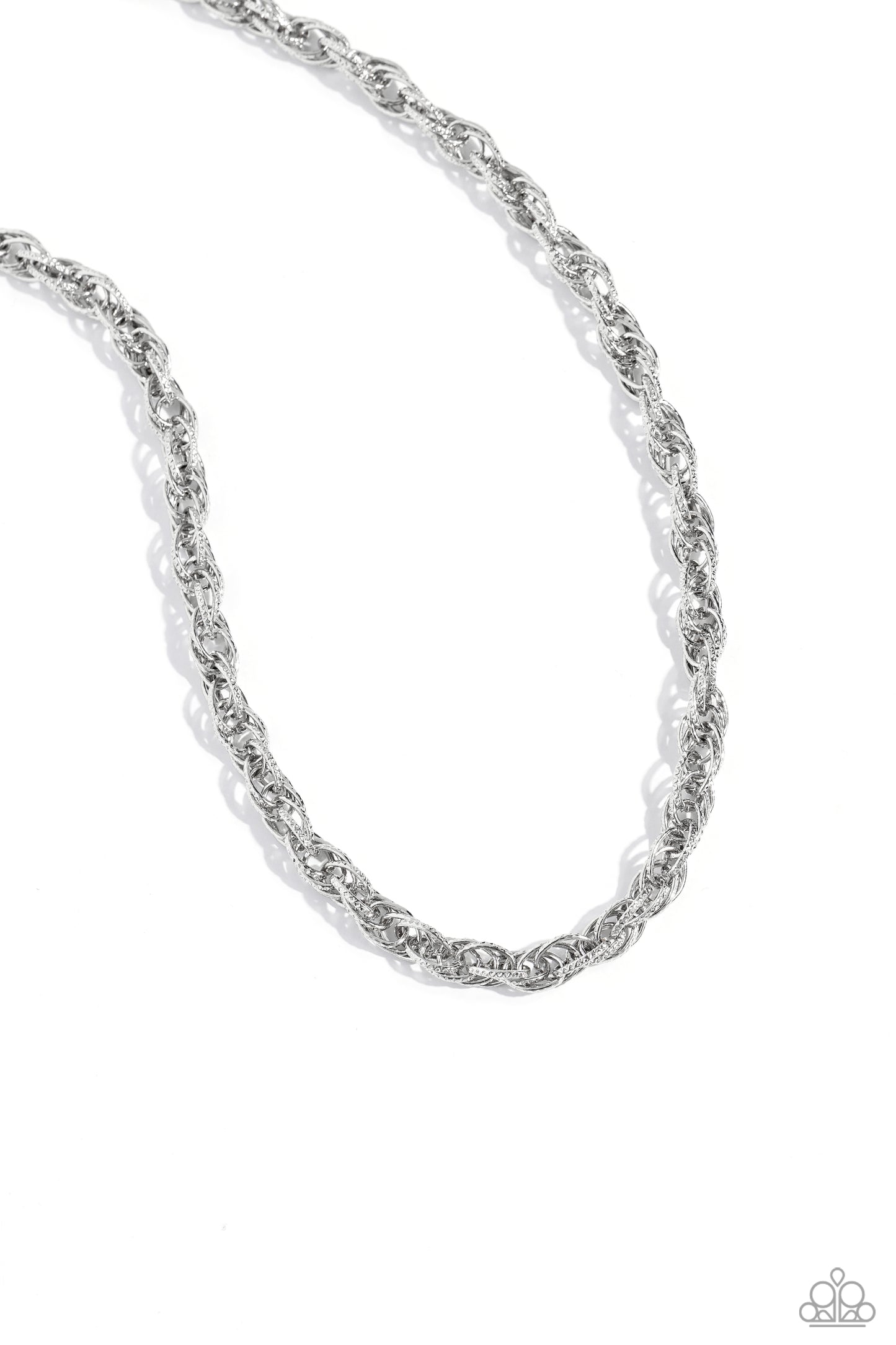 Braided Ballad - Silver Necklace Earring Set