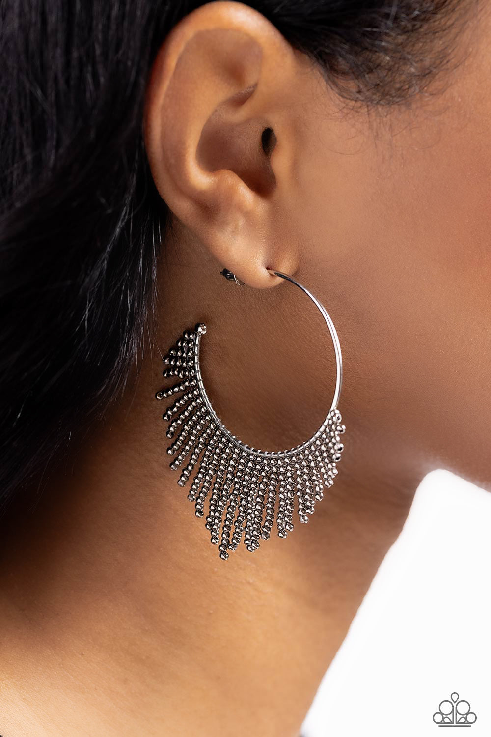 Tailored Tassel - Silver Earrings