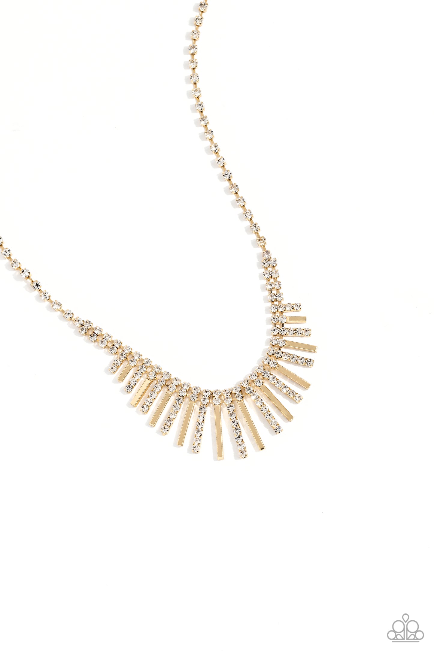 FLARE to be Different - Gold Necklace Earring Set