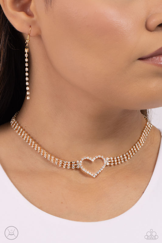 Rows of Romance - Gold Choker