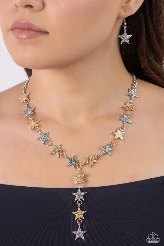 Reach for the Stars - Multi Necklace Earring Set