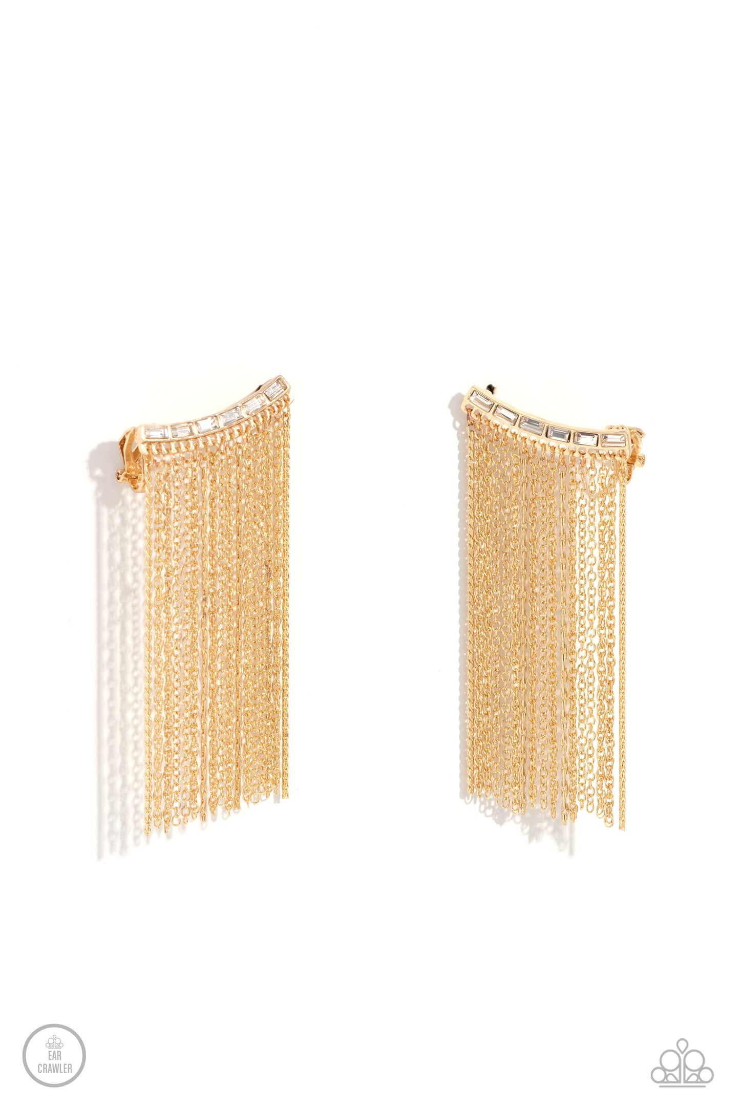 euding Fringe - Gold Earrings / Crawlers