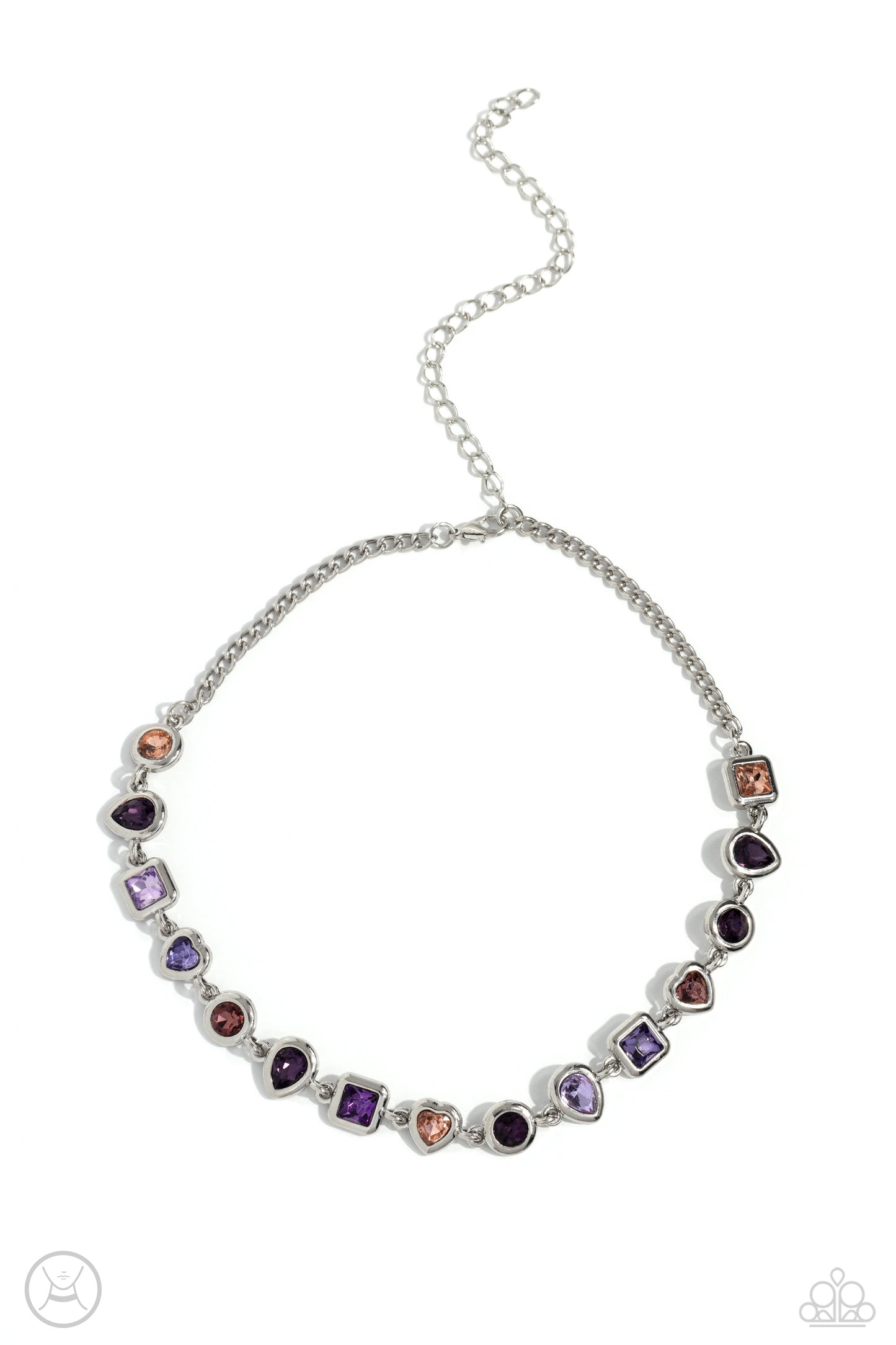 Abstract Admirer - Purple  Choker & Bracelet