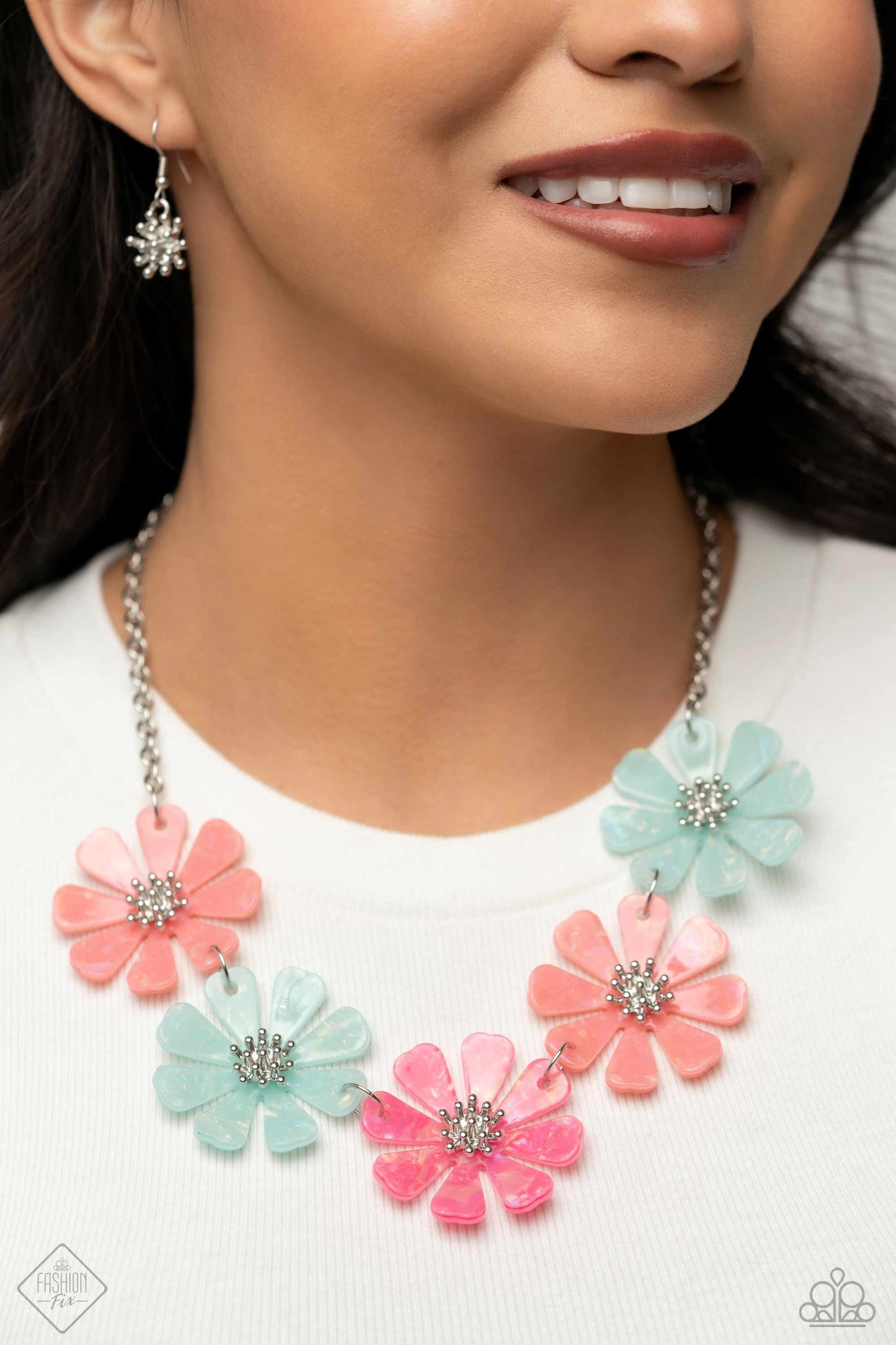 Pastel Promenade - Multi Necklace Earring Set