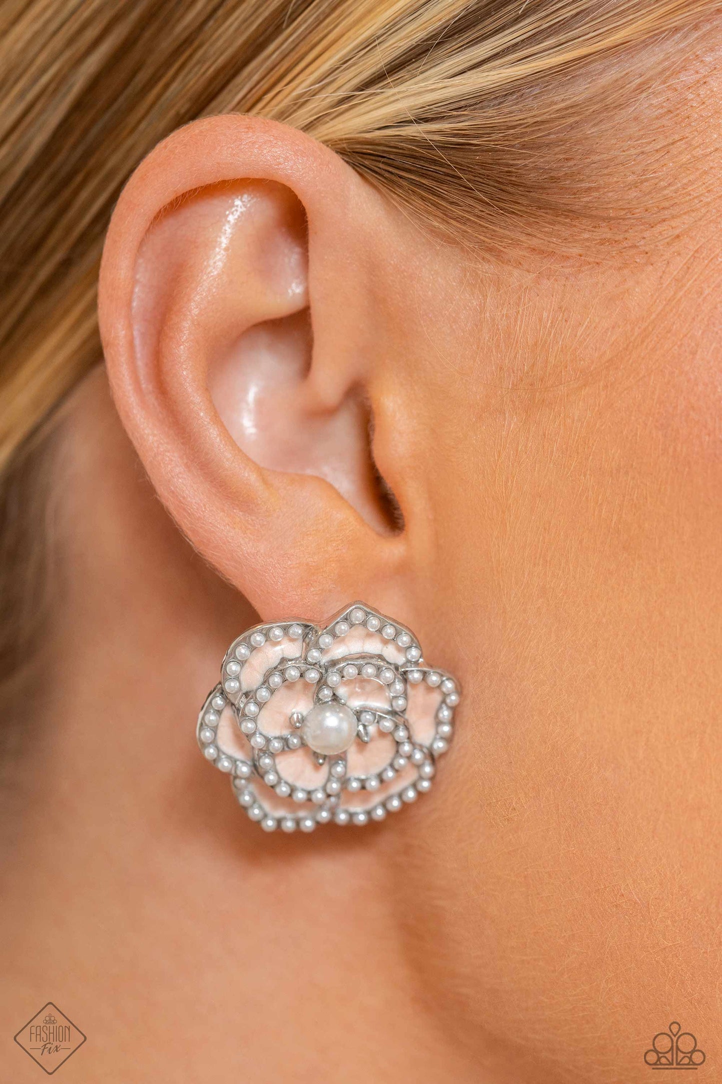 Suave Sensation - White Earrings