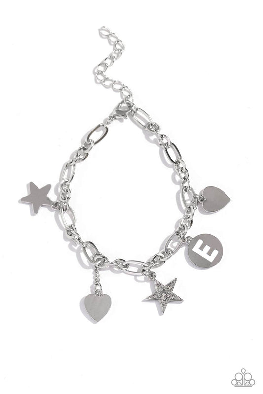 Legacy Letters - White - E Bracelet