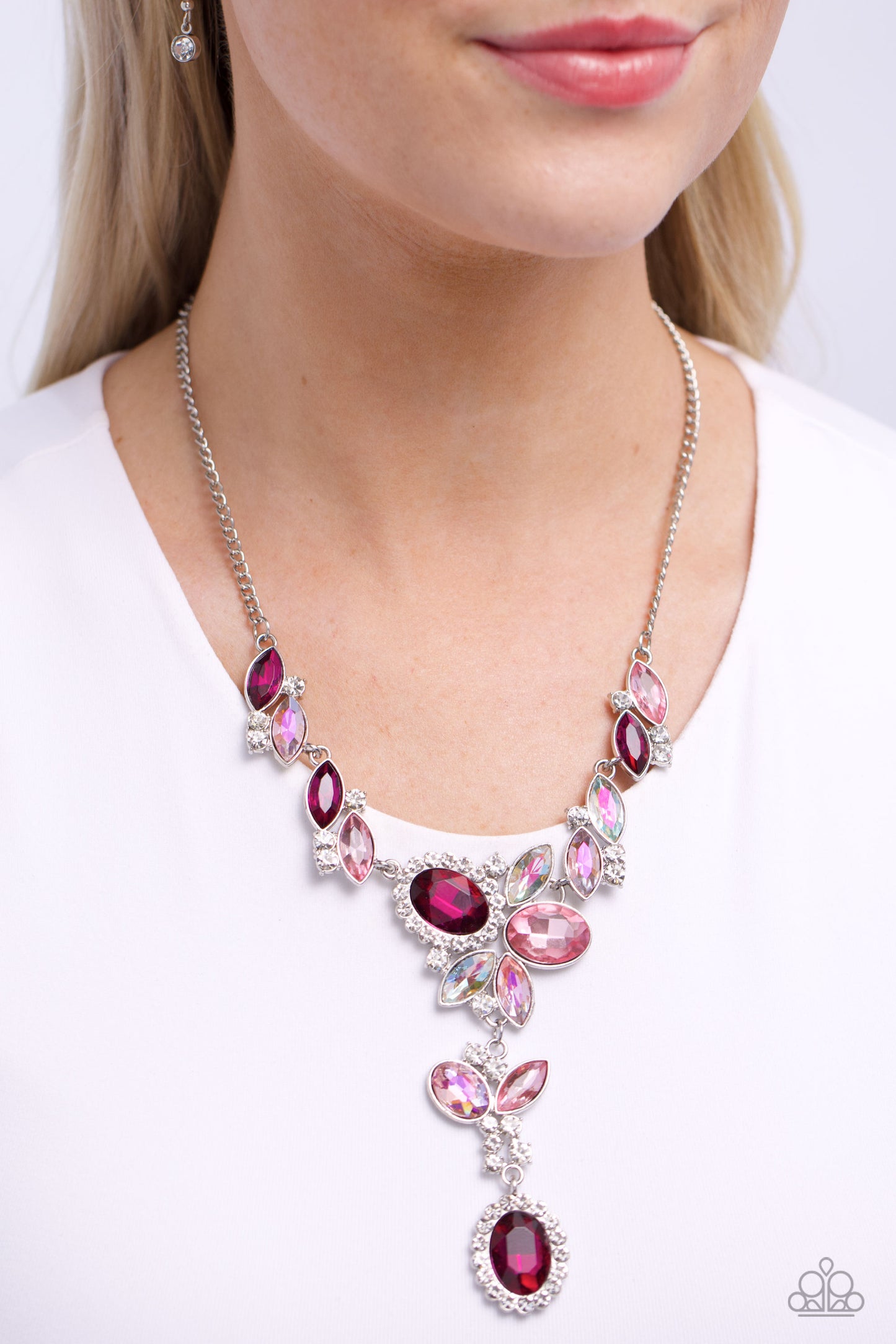 Generous Gallery - Pink Necklace Earring Set