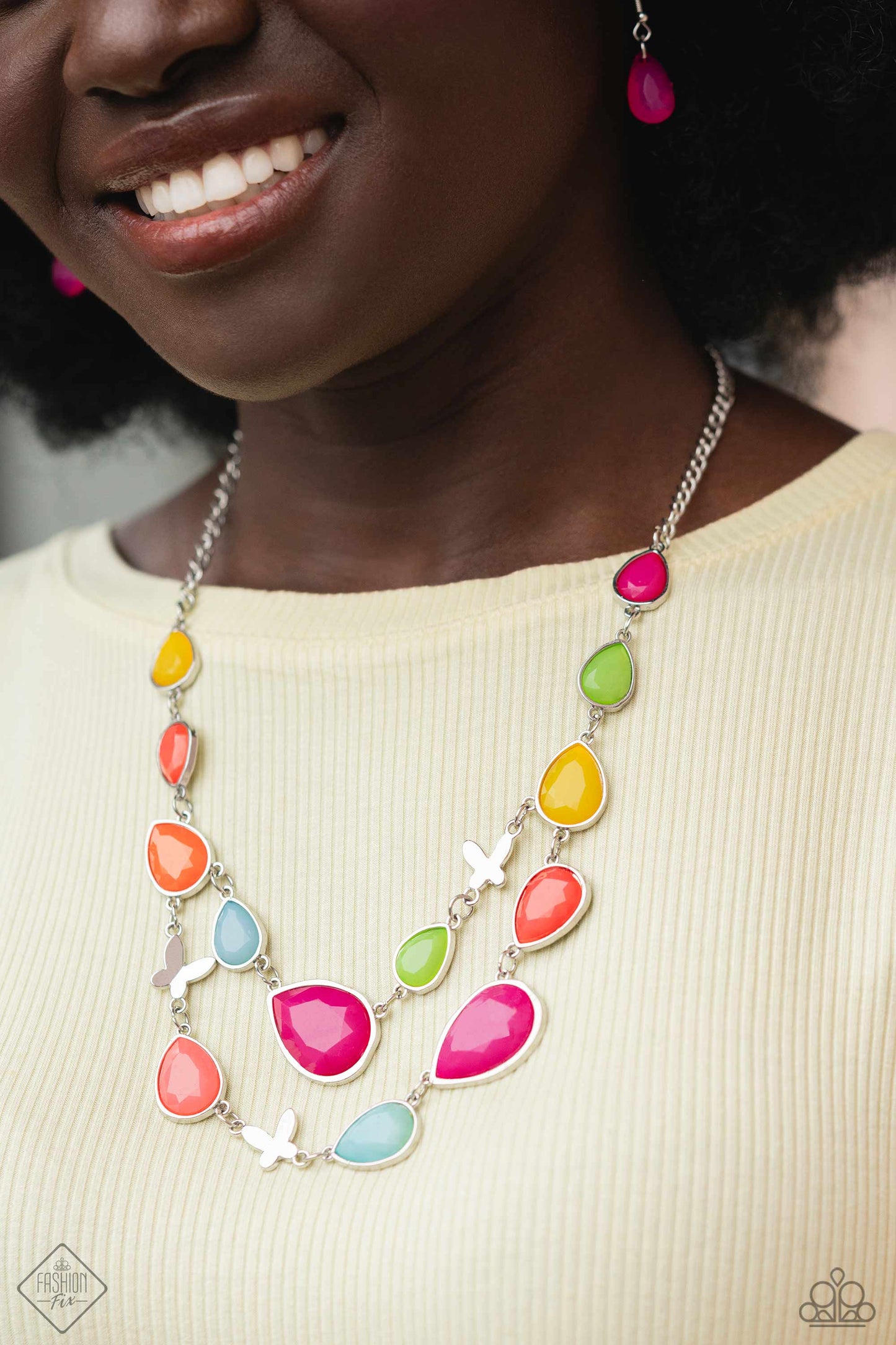 BRIGHT Club - Multi Necklace Earring Set