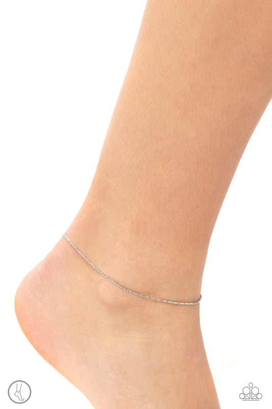 High-Tech Texture - Silver Anklet