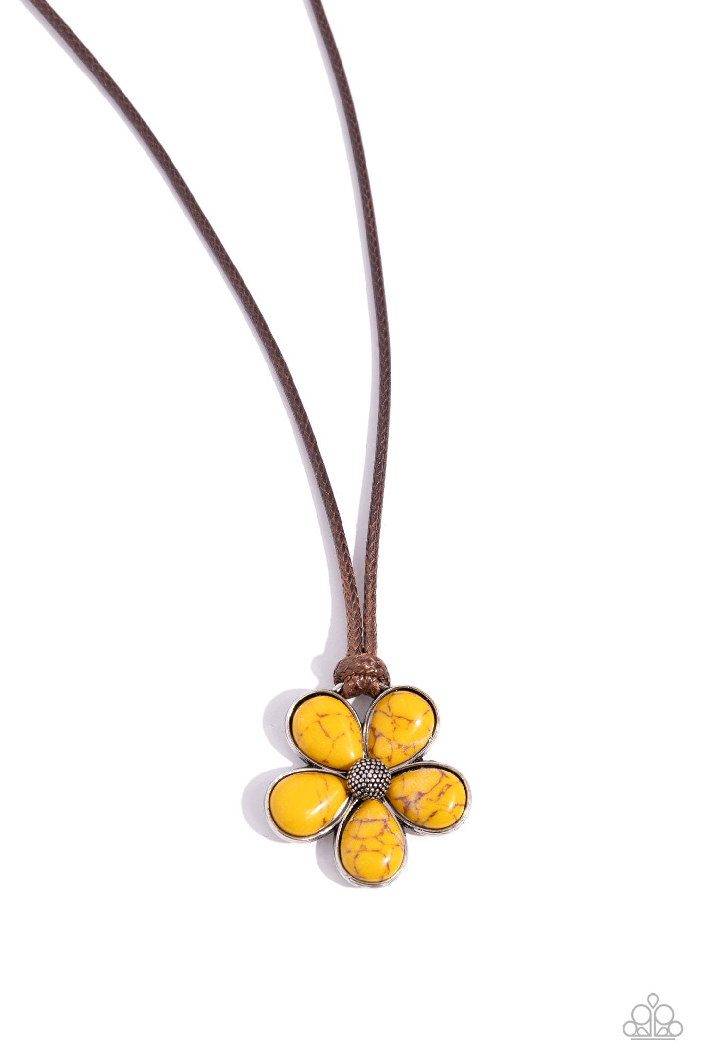 Budding Badlands - Yellow Necklace Earring