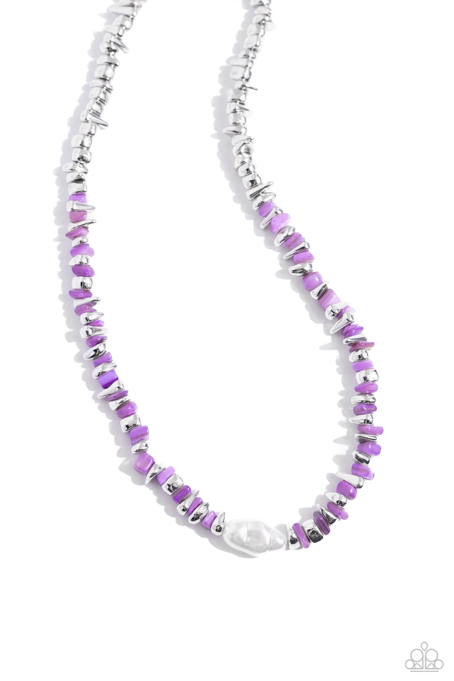 Seasonal Socialite - Purple Necklace Earring Set