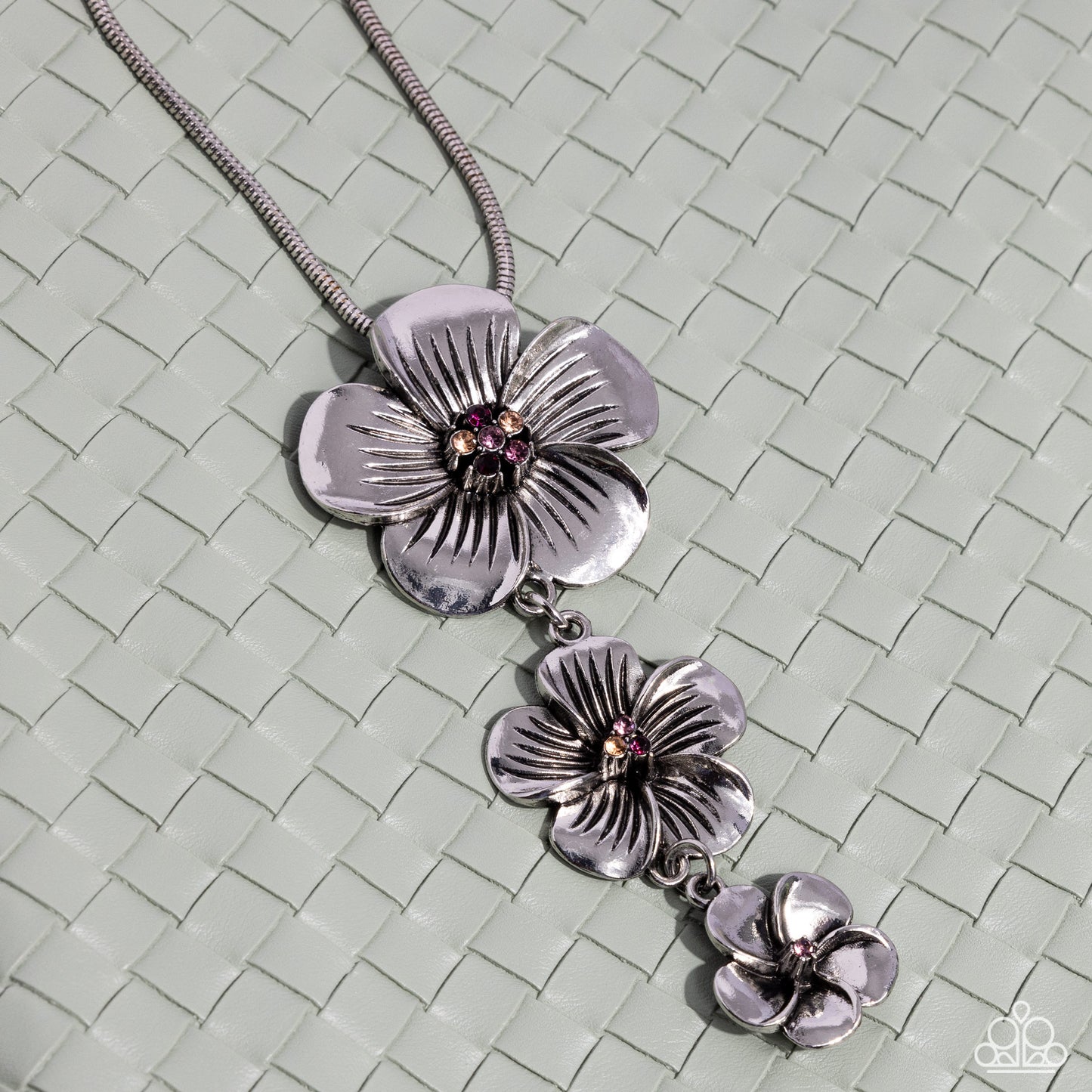 Wallflower Whimsy - Purple Necklace