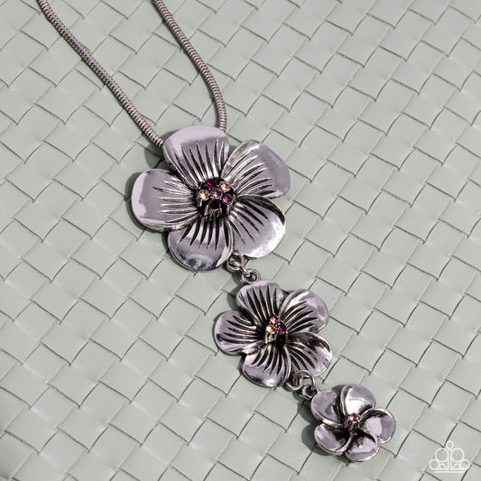 Wallflower Whimsy - Purple Necklace