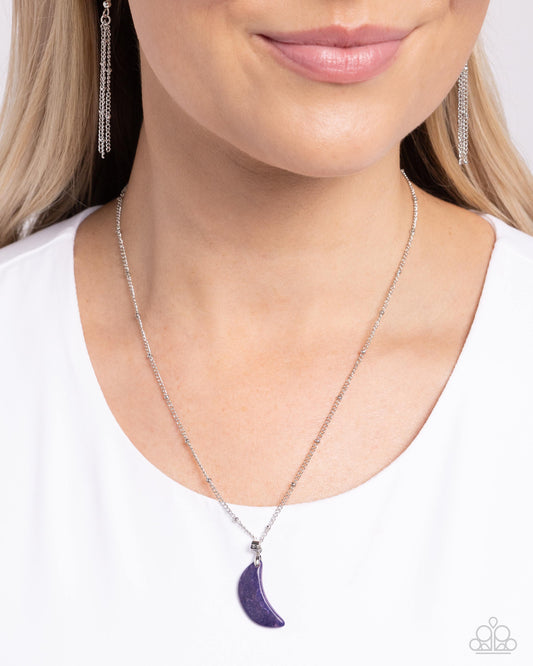 unar Lesson - Purple Necklace Earring Set