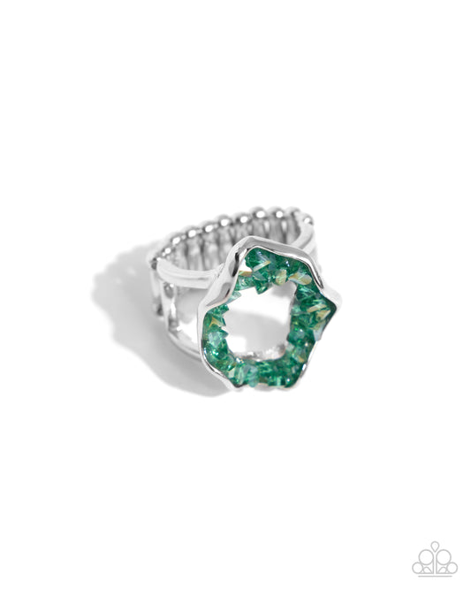 Geode Grace - Green Ring Paparazzi