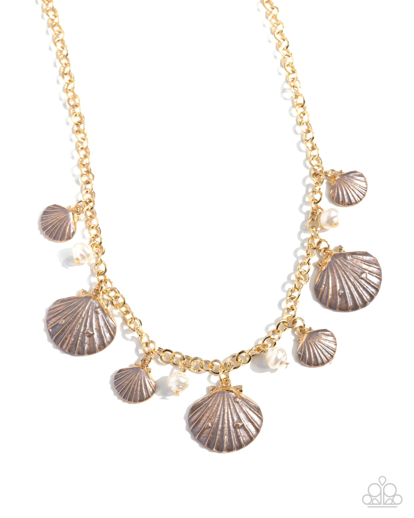 Seashell Sophistication - Brown Necklace