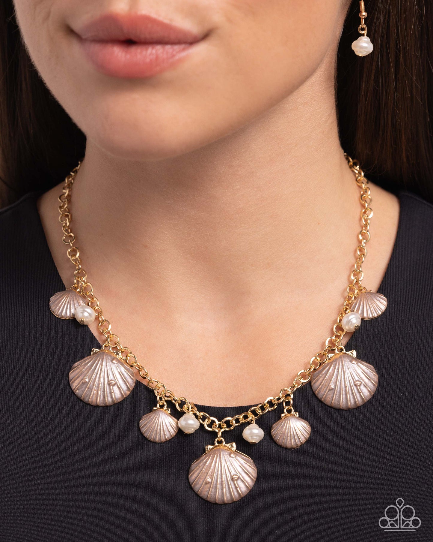 Seashell Sophistication - Brown Necklace