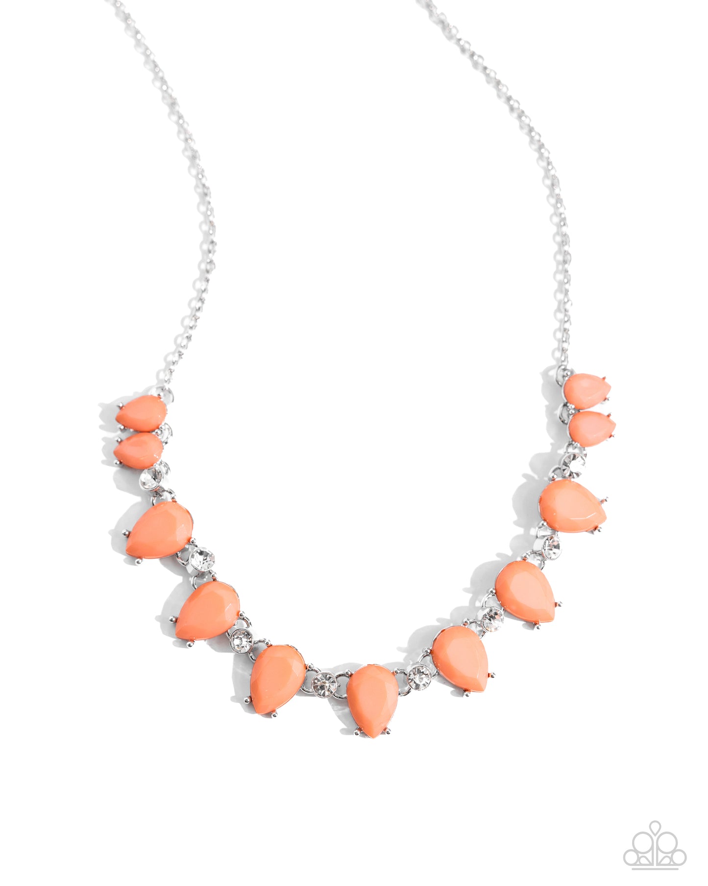 Malibu Marvel - Orange Necklace Earring Set