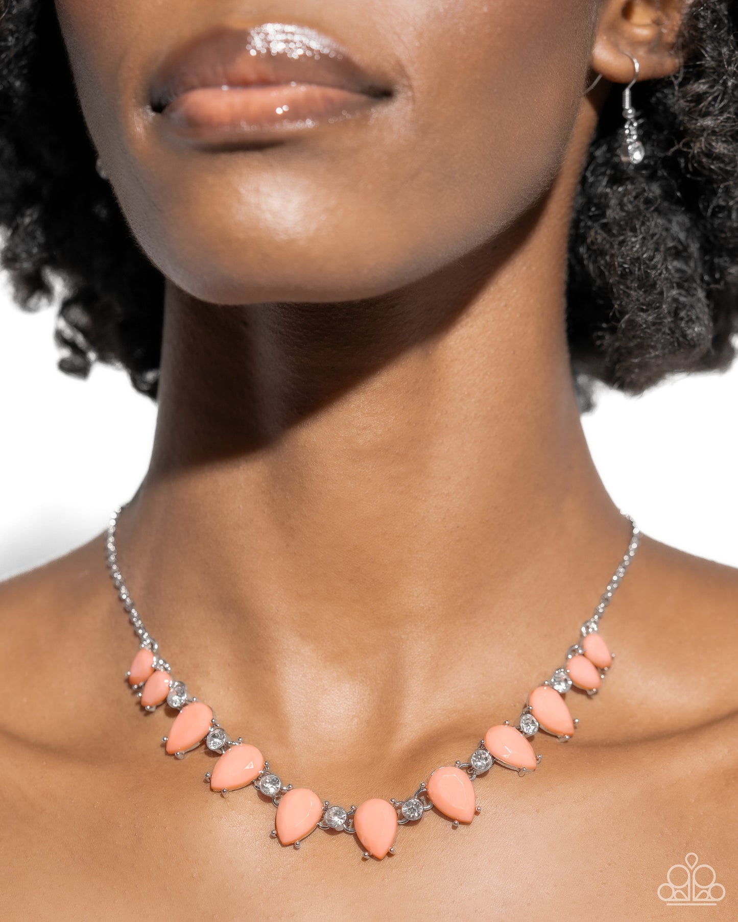 Malibu Marvel - Orange Necklace Earring Set