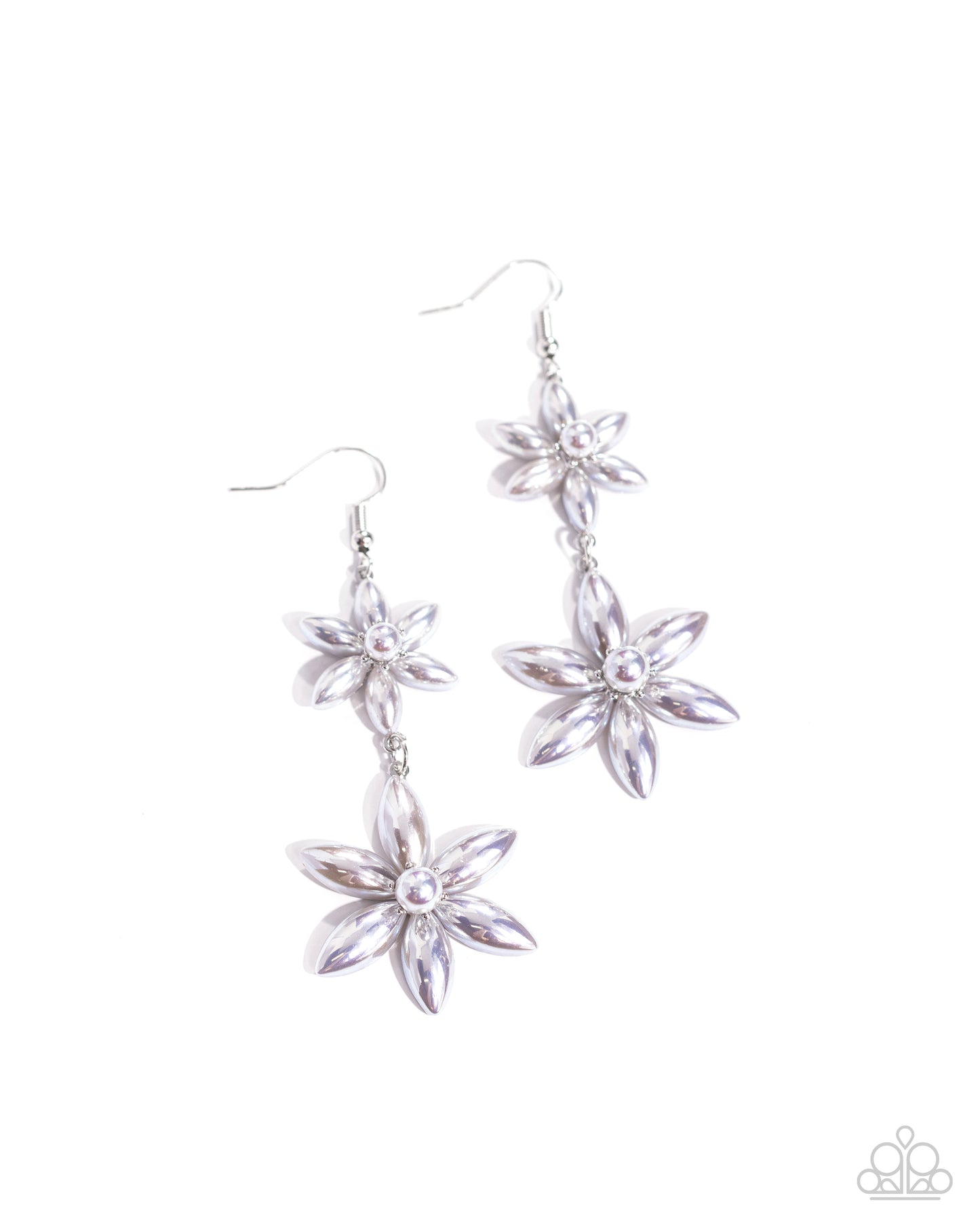 Pearl Posy - Silver Earrings