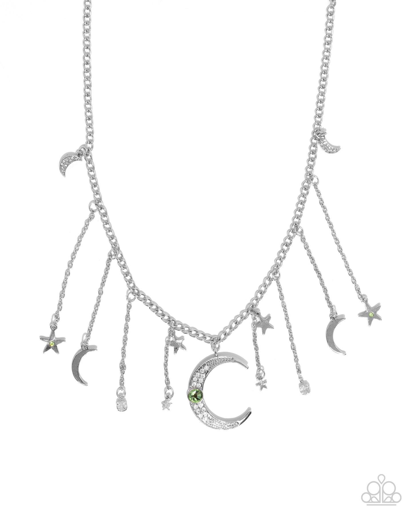 Stellar Selection - Green Necklace Earring Set