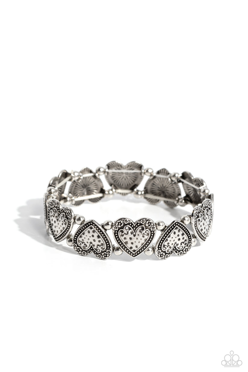 Date Night Deluxe - silver - Paparazzi bracelet