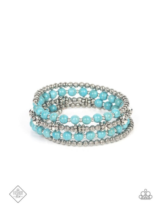 Road Trip Remix - Blue Turquoise Bracelet