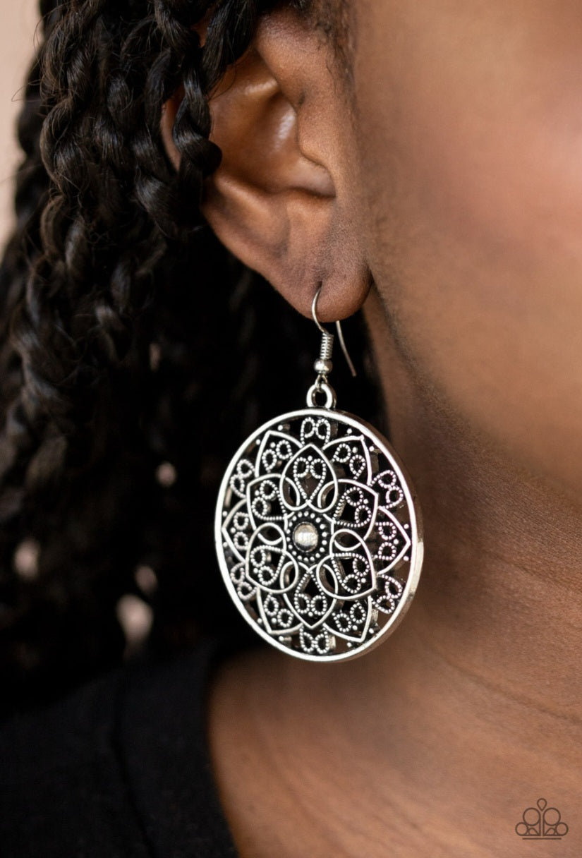 Petal Prana - Silver  Earrings