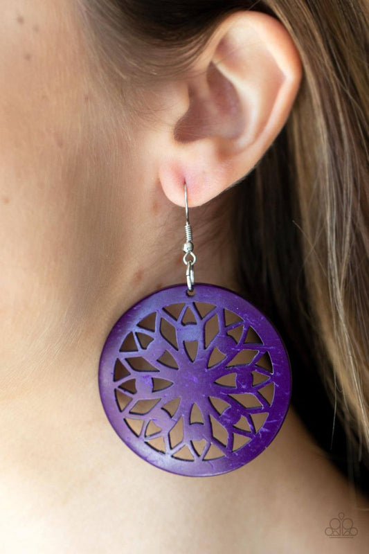 Ocean Canopy - Purple Earrings