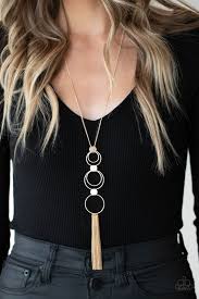 Join The Circle - Gold  Necklace Earring Set