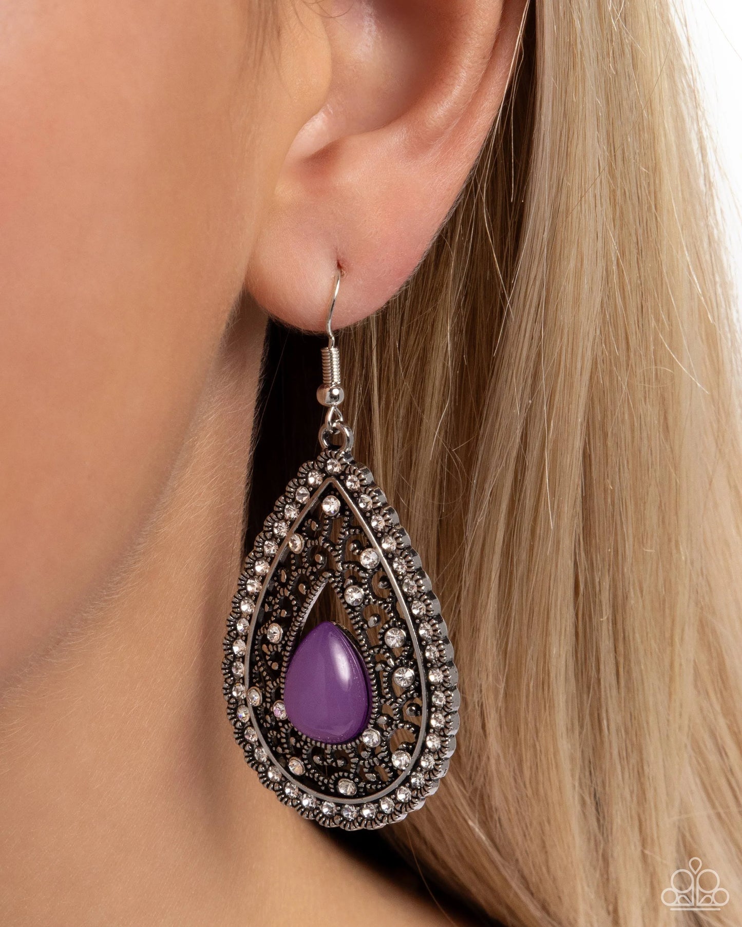 Cloud Nine Couture Purple Earrings