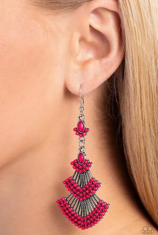 EASTERN EXPRESSION PINK EARRINGS