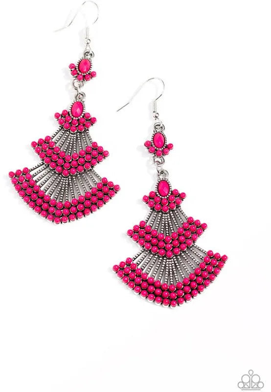 EASTERN EXPRESSION PINK EARRINGS