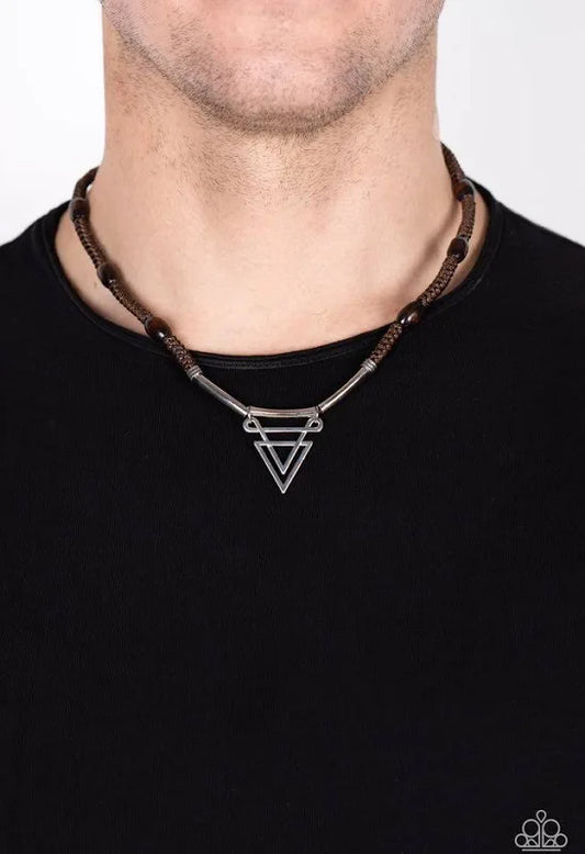 Arrowed Admiral - Brown Urban Men Necklace