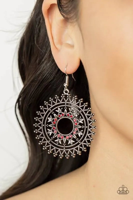 Revel in Radiance - Red Earrings