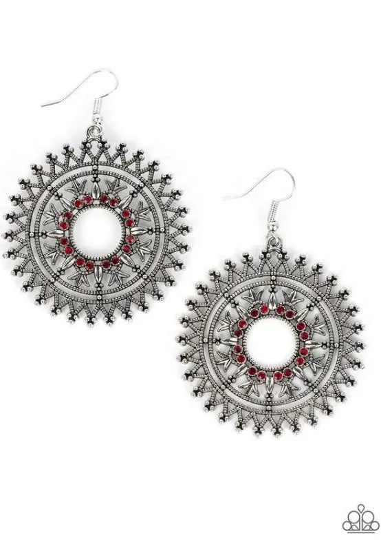 Revel in Radiance - Red Earrings