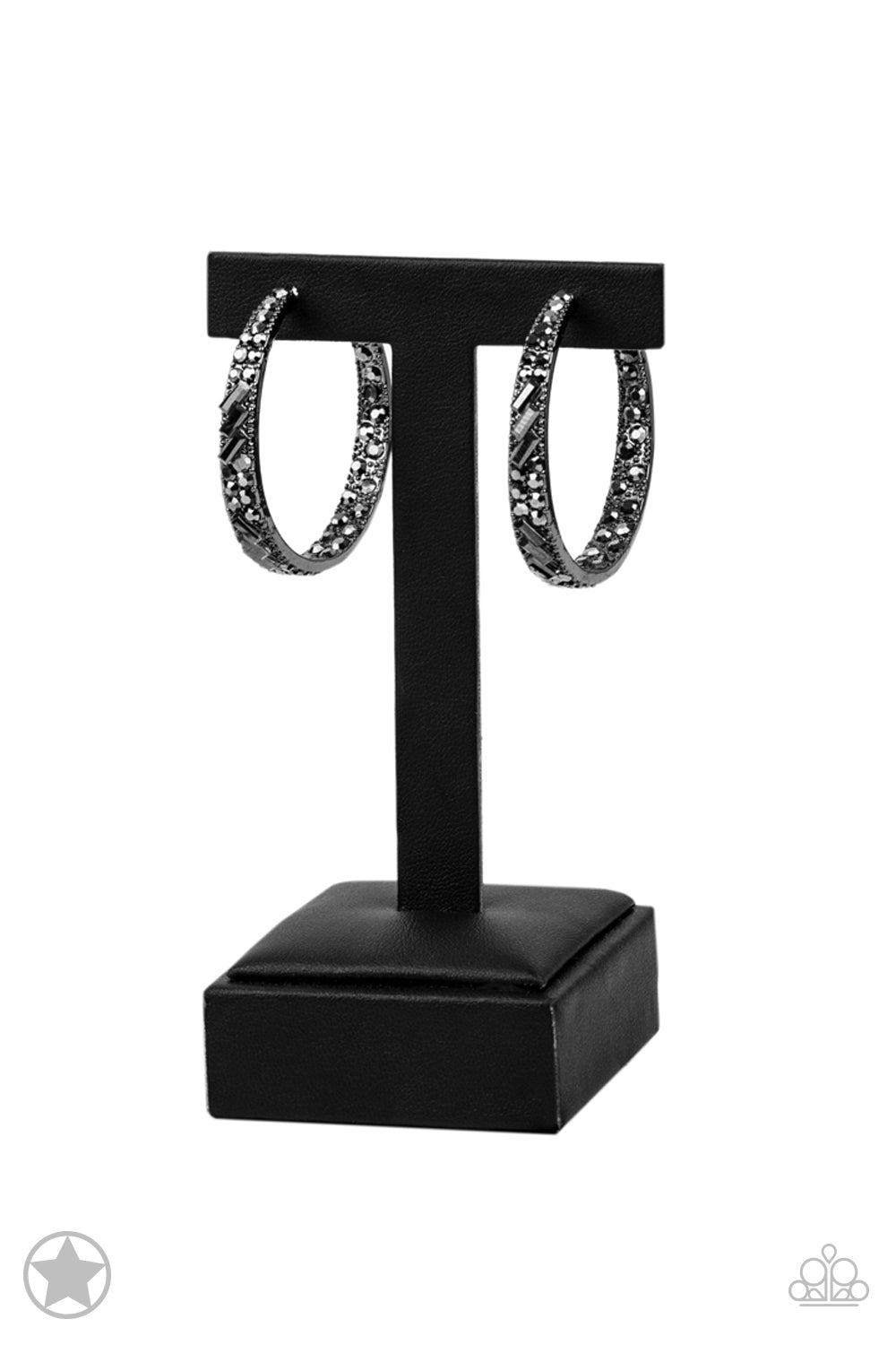 GLITZY By Association - Black Hopp Earring