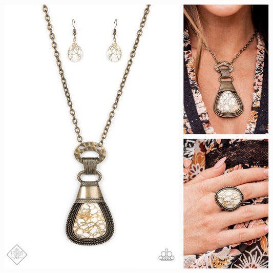 Rodeo Royale - Brass Necklace Set  & Ring