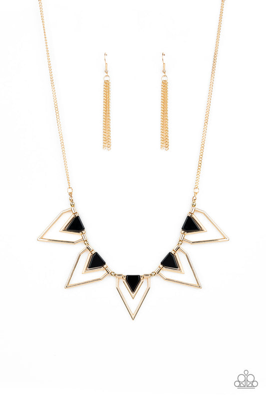 The Pack Leader Gold Necklace Earring Set