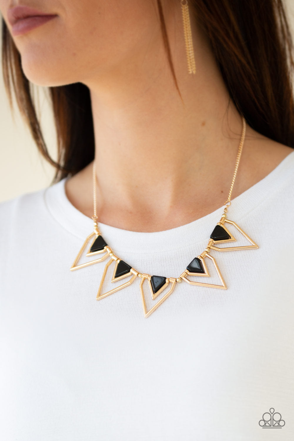 The Pack Leader Gold Necklace Earring Set