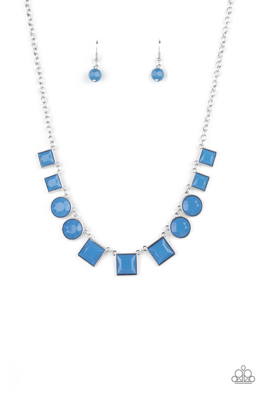 Tic Tac TREND - Blue Necklace Earring Set