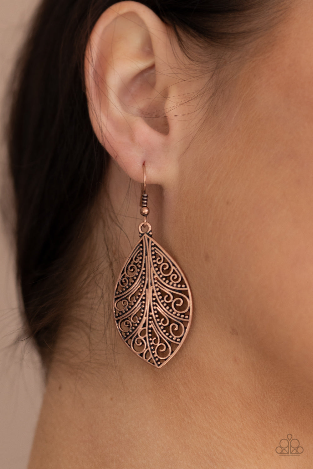 One VINE Day - Copper Earrings